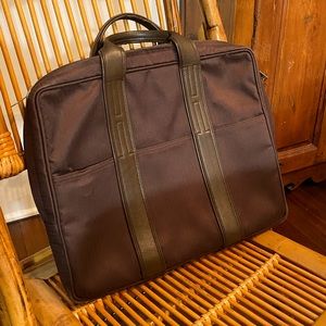 Hermes canvas and leather bag- 100% auth